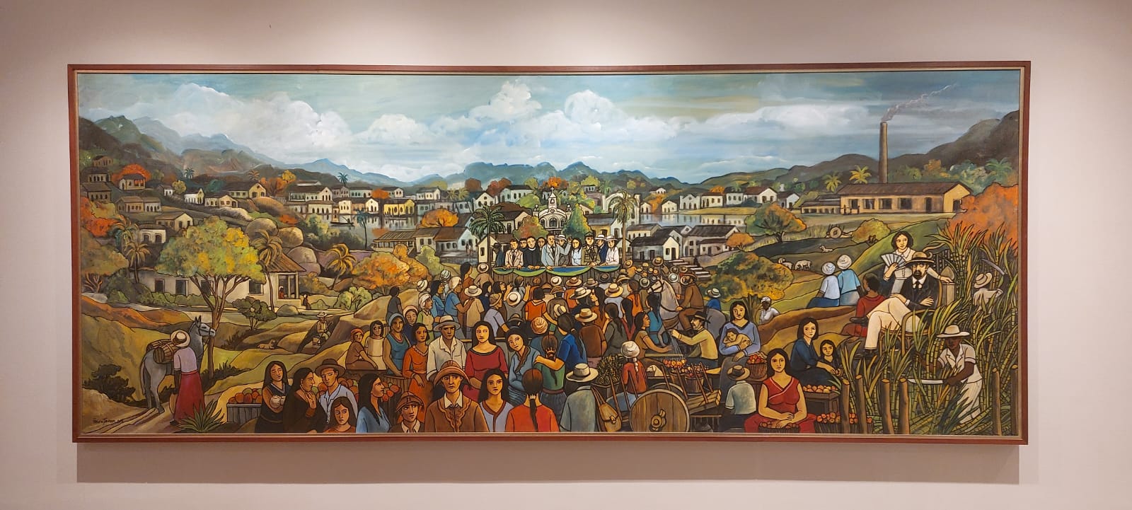 Tela 'Um dia de Eleição', do artista Flávio Tavares